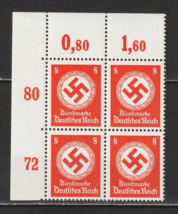 MiNr. D 170 P postfrisch ** Oberrand Bogenecke