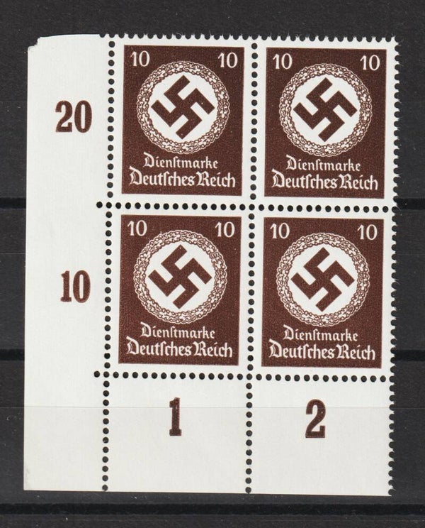MiNr. D 171 postfrische Bogenecke