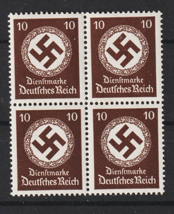 MiNr. D 171 postfrisch ** Viererblock