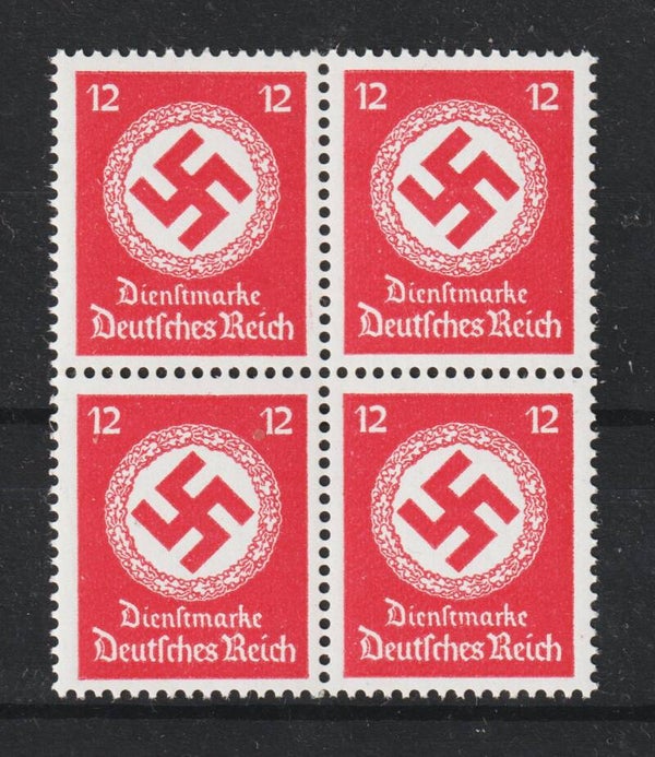 MiNr. D 172 a postfrisch ** Viererblock