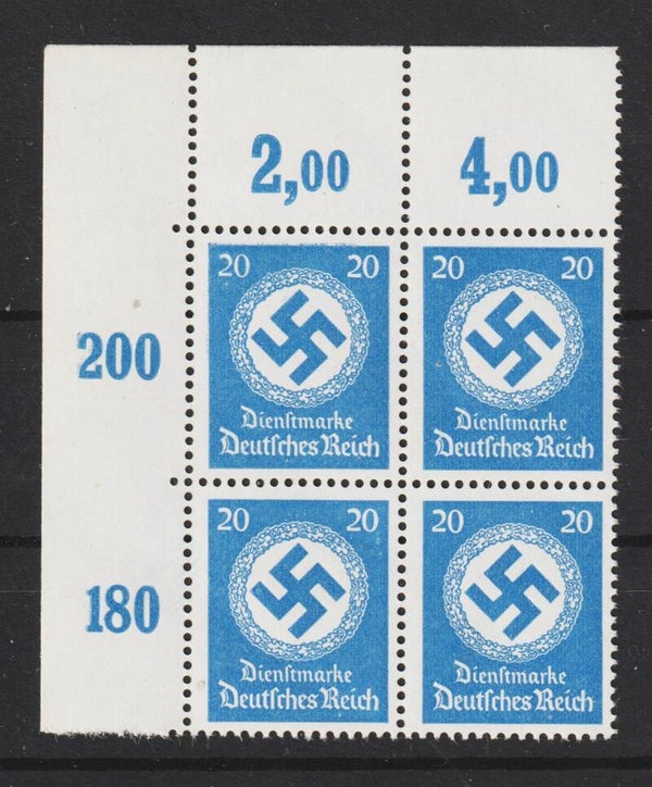 MiNr. D 174 postfrisch **  Oberrand Bogenecke