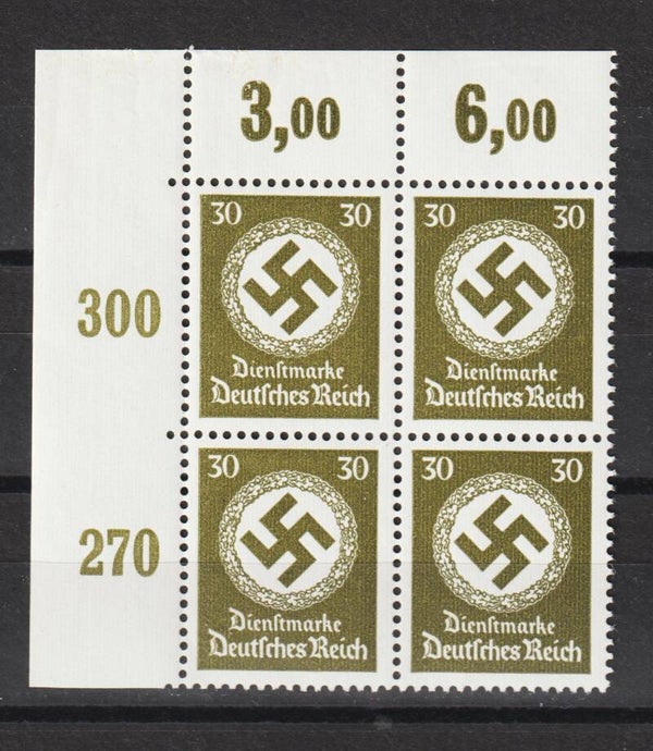 MiNr. D 175 postfrische Bogenecke