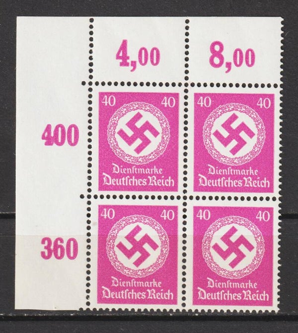 MiNr. D 176 postfrisch ** Oberrand Bogenecke
