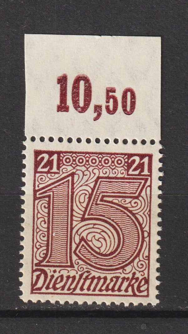 MiNr. D 18 Oberrand postfrisch **
