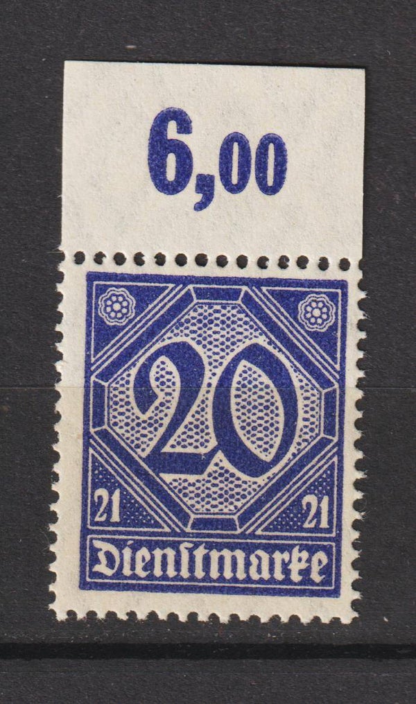 MiNr. D 19 Oberrand postfrisch **