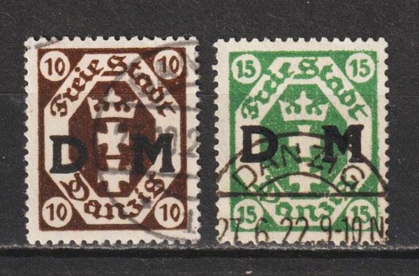 MiNr. D 2 + 3 gestempelt