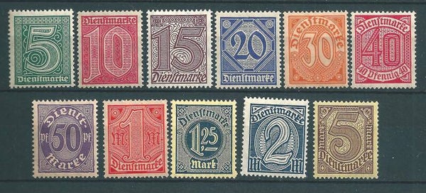 MiNr. D 23-33 postfrisch **