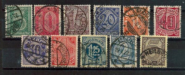 MiNr. D 23-33 gestempelt