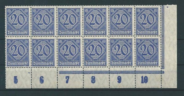 MiNr. D 26 postfrische ** Bogenecke