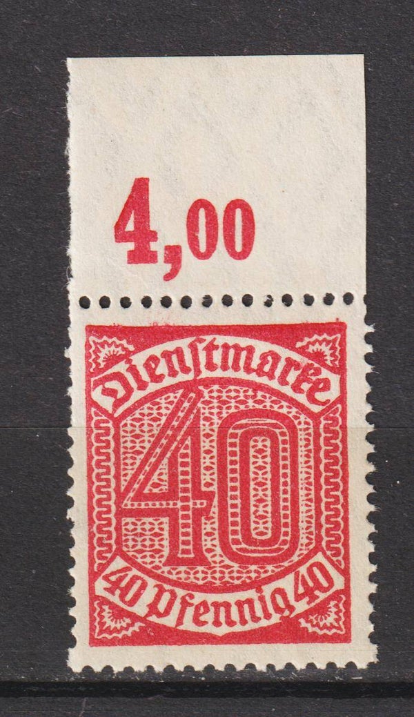 MiNr. D 28 Oberrand postfrisch **