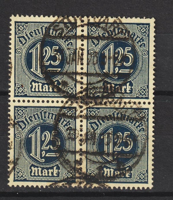 MiNr. D 31  gestempelter Viererblock