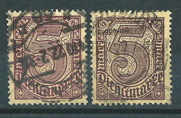 MiNr. D 33 a+c gestempelt