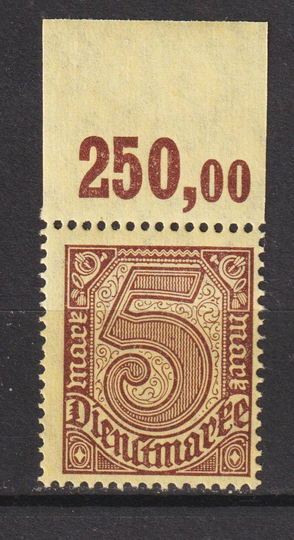 MiNr. D 33 Oberrand postfrisch **