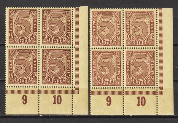 MiNr. D 33 a+c postfrisch ** Bogenecken