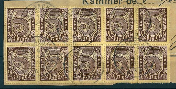 MiNr. D 33, Plattenfehler f23, Vollstempel:  ESCHENBACH