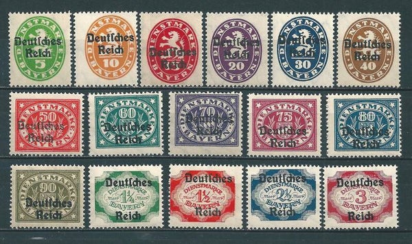 MiNr. D 34-50 postfrisch **