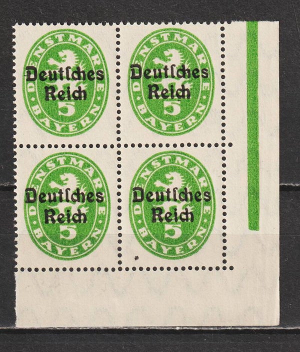 MiNr. D 34 postfrische ** Bogenecke