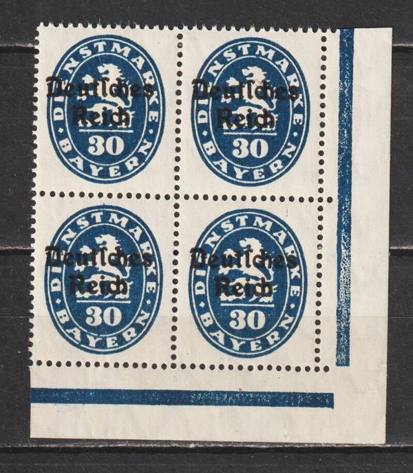 MiNr. D 38 postfrische ** Bogenecke