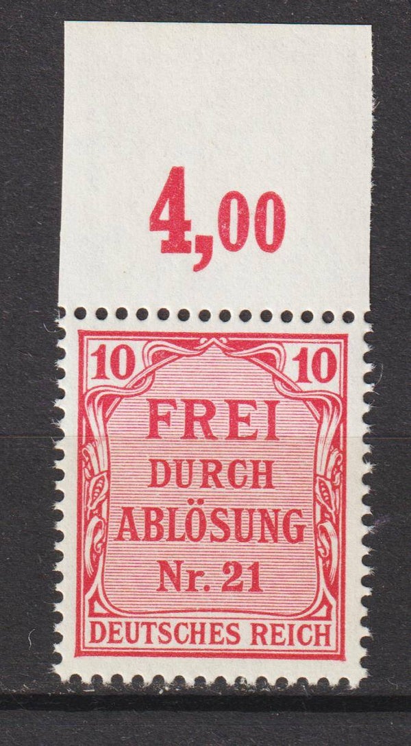 MiNr. D 4 Oberrand postfrisch **