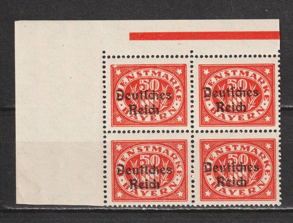 MiNr. D 40 postfrische ** Bogenecke