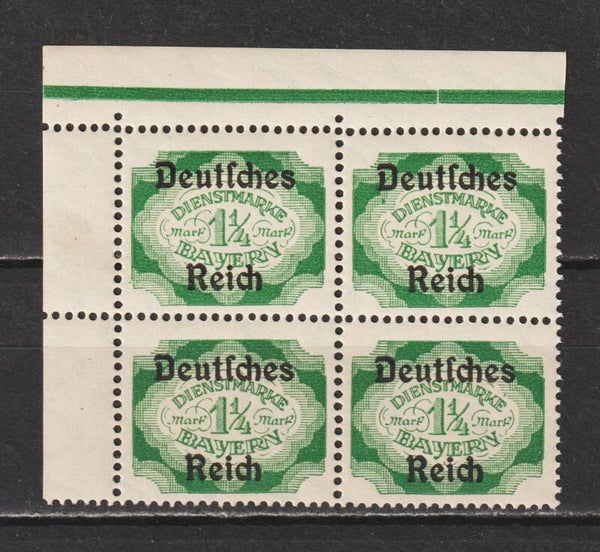 MiNr. D 47 postfrische ** Bogenecke dgz (durchgezähnt)