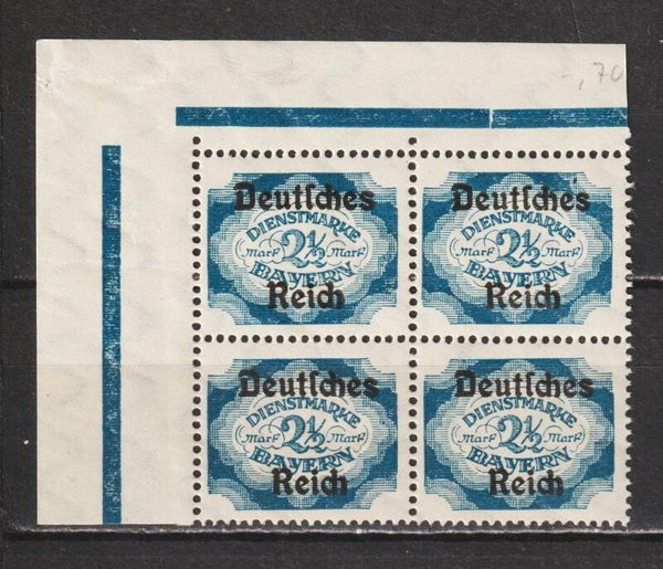 MiNr. D 49 postfrische ** Bogenecke