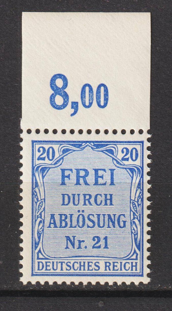MiNr. D 5 Oberrand postfrisch **
