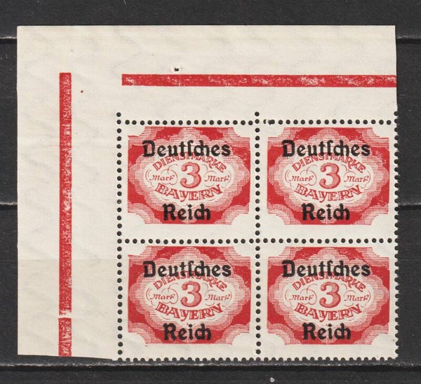 MiNr. D 50 postfrische ** Bogenecke
