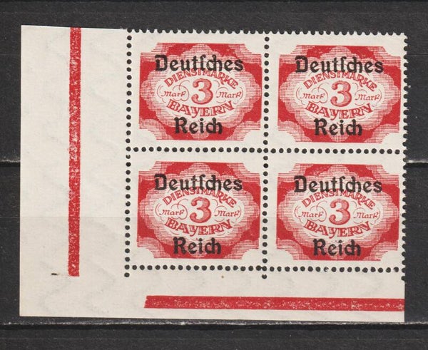 MiNr. D 50 postfrische ** Bogenecke