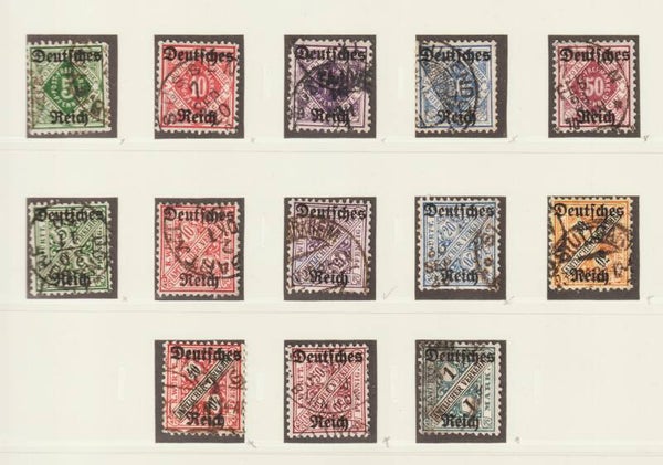 MiNr. D 52-64 (52-56 und 57-64) alle geprüft  (slg)