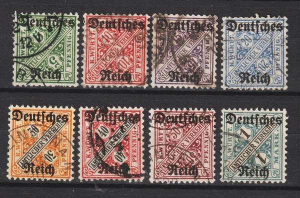 MiNr. D 57-64 gestempelt