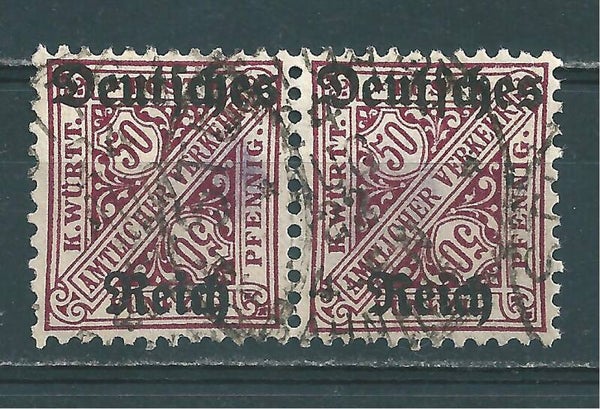 MiNr. D 63 gestempeltes Paar