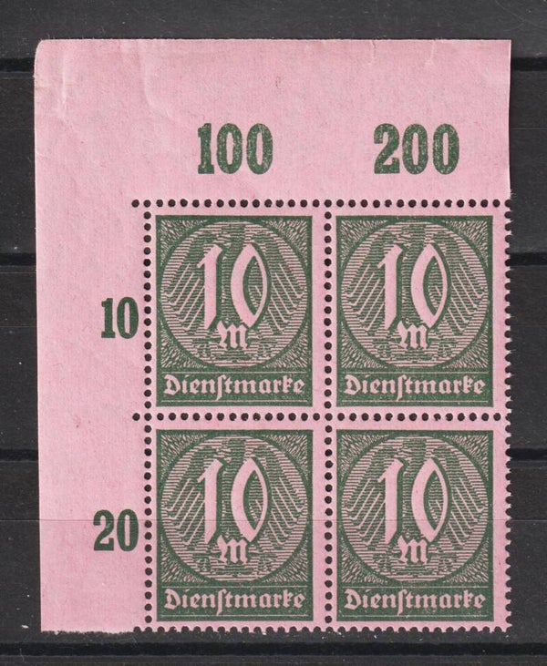 MiNr. D 68 postfrische ** Bogenecke