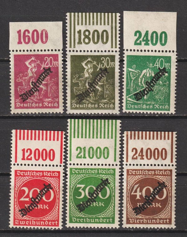 Minr. D 75-80 Oberrand postfrisch **