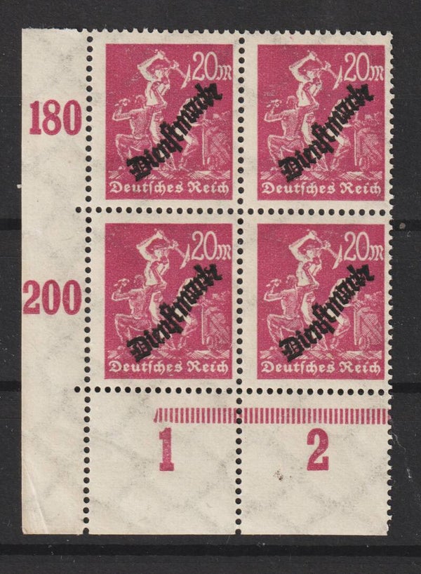 MiNr. D 75 Y postfrische Bogenecke    (ad)