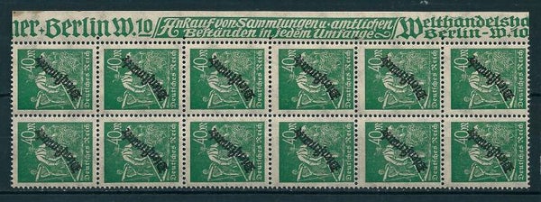 Minr. D 77 postfrisch ** vom Seitenrand