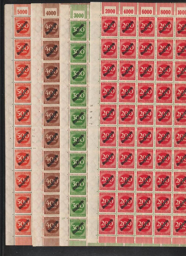 MiNr. D 78-81 ** Bogen