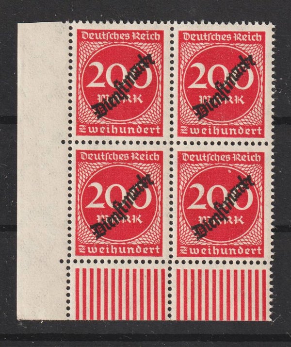 MiNr. D 78 postfrische Bogenecke (ad)