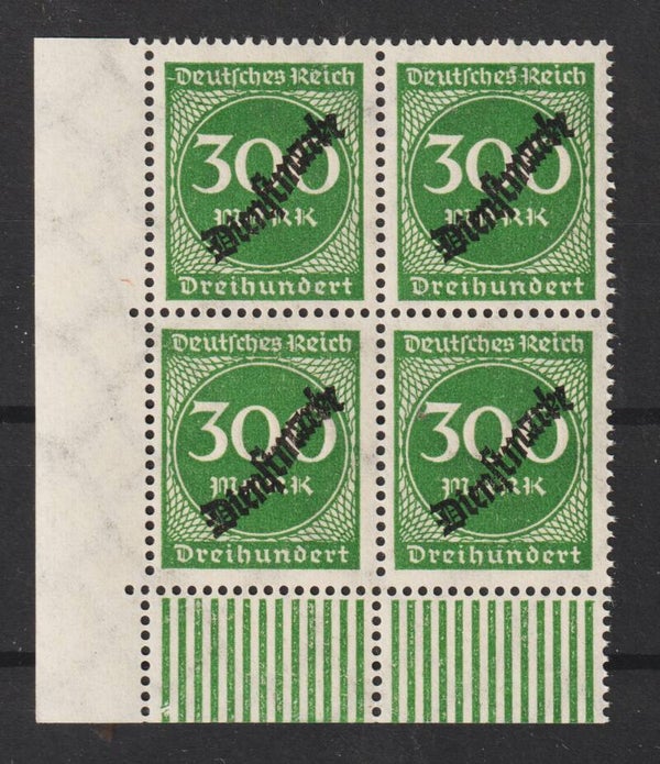 MiNr. D 79 postfrische Bogenecke (ad)