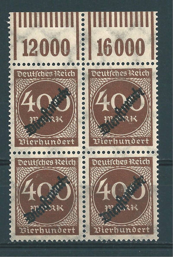 MiNr. D 80 postfrisch ** Oberrand  4er-Block