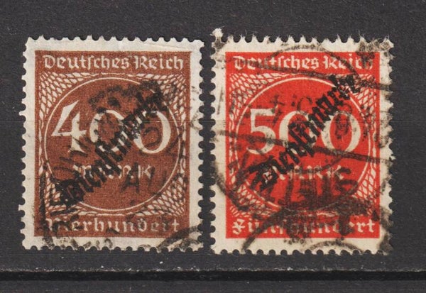 MiNr. D 80 und 81 gestempelt