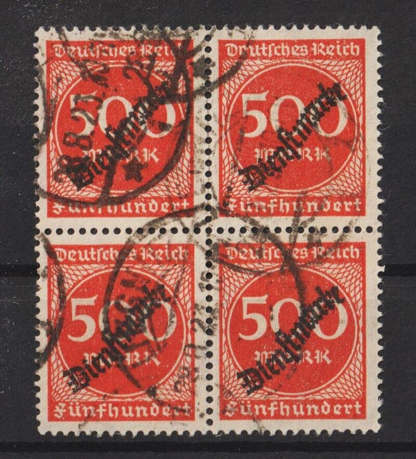 D 81 gestempelter 4er Block