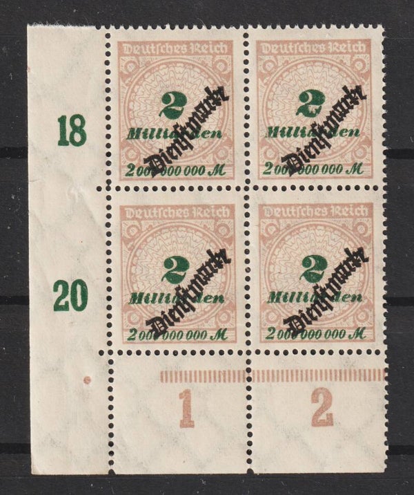 D 84 postfrische Bogenecke  (ad)