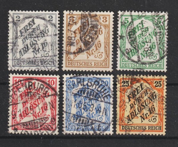 MiNr. D 9-14 gestempelt