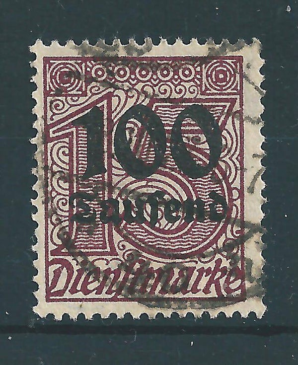 MiNr. D 92 gestempelt, geprüft