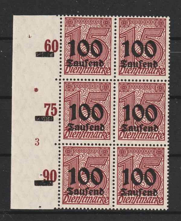 MiNr. D 92 postfrisch ** Formnummer 3