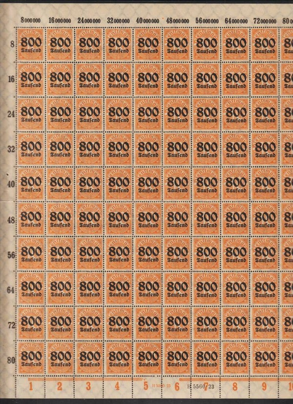 MiNr. D 95 X ** Bogen