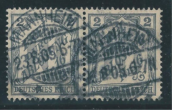 MiNr. D 9 gestempeltes Paar