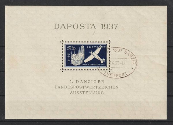 Danzig Block 2 gestempelt, 8.6.37