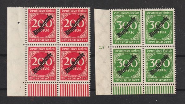 MiNr. D 78-79 postfrische Bogenecken (ad)